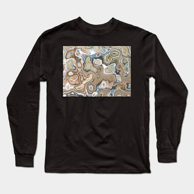 Archaeology - Original Abstract Design Long Sleeve T-Shirt by artsydevil